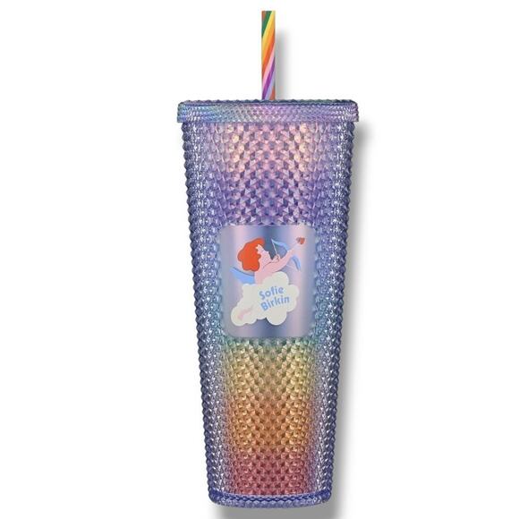 STARBUCKS X SOFIE BIRKIN merch inspired by LGBTQ+ community Studded Tumbler - Picture 1 of 5